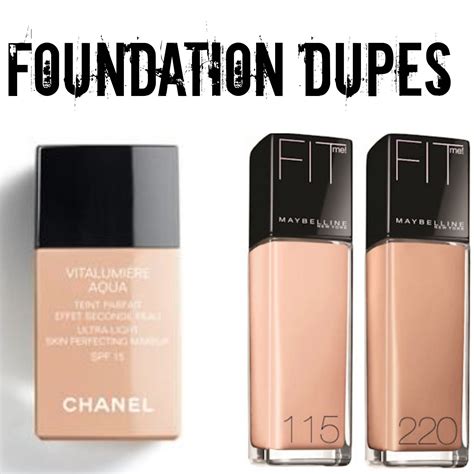 drugstore dupe for chanel foundation